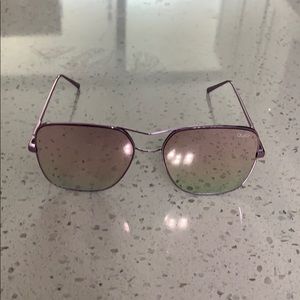 Quay Pink Mirrored Sunglasses
